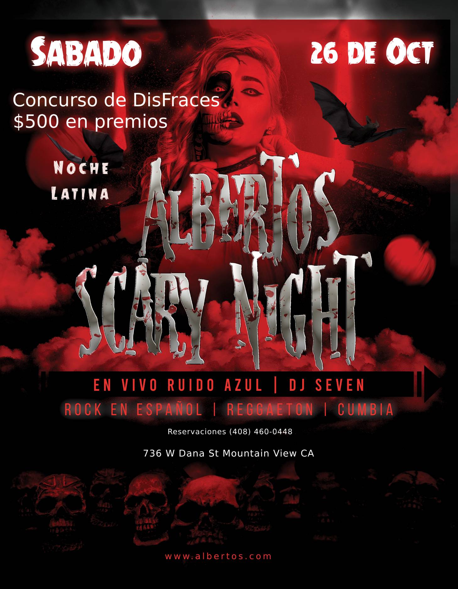 Albertos Noche Latina Halloween